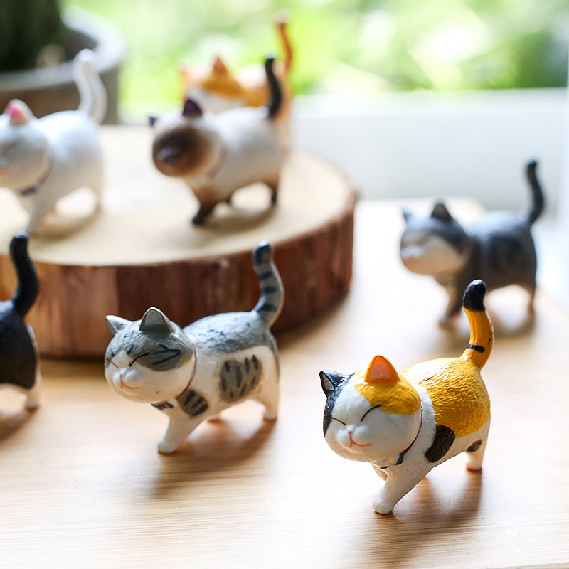 Lovely Cat Ornaments Creative Girl Ornaments Student Personality Home Decoration Accessories Desktop Model Birthday Gif