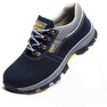 Men Running Shoes Breathable Work Safe Protective Shoes Steel Head Smashing Anti Puncture Lace Up Outdoor Sneakers Comfortable